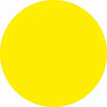 Знак безопасности Желтый круг на двери для слабовидящих (D150, Плёнка ПВХ жёлтая)