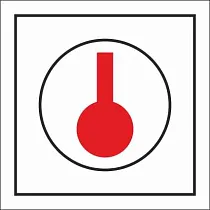 Знак ИМО Тепловой детектор (Heat detector)